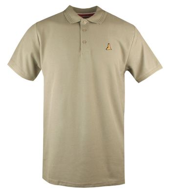 T-shirt męski casual BRAVE SOUL ze sklepu: JegoSzafa.pl w kategorii: T-shirty męskie - zdjęcie D87F7971-8A8-365_TSBRSSS25poloKAOLANstone