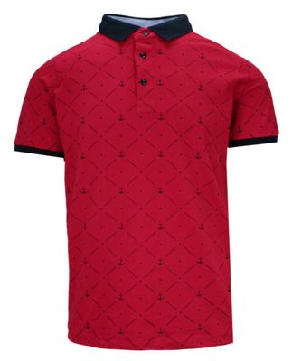 T-shirt męski casual Le Marin ze sklepu: JegoSzafa.pl w kategorii: T-shirty męskie - zdjęcie D87F7971-8A8-365_TSKOWMAR0011KIRMIZIkotwice