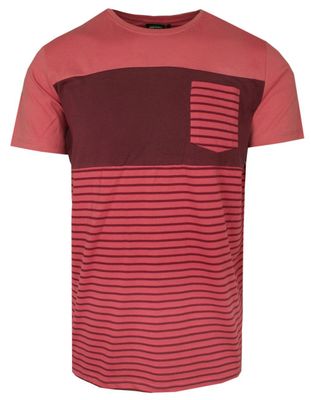 T-shirt męski wiosenny Porthal ze sklepu: JegoSzafa.pl w kategorii: T-shirty męskie - zdjęcie D87F7971-8A8-365_TSKOWPORT1842PASKIkoral