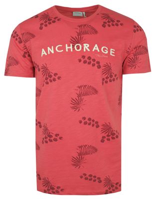 T-shirt męski Porthal ze sklepu: JegoSzafa.pl w kategorii: T-shirty męskie - zdjęcie D87F7971-8A8-365_TSKOWPORT3126LISCkoral