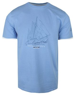 T-shirt męski w stylu młodzieżowym Pako Jeans ze sklepu: JegoSzafa.pl w kategorii: T-shirty męskie - zdjęcie D87F7971-8A8-365_TSPJNS13stormNB
