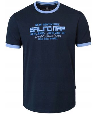 Pako Jeans - T-shirt męski w stylu młodzieżowym ze sklepu: JegoSzafa.pl w kategorii: T-shirty męskie - zdjęcie D87F7971-8A8-365_TSPJNS2sailingGR