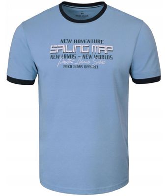 T-shirt męski na wiosnę młodzieżowy Pako Jeans ze sklepu: JegoSzafa.pl w kategorii: T-shirty męskie - zdjęcie D87F7971-8A8-365_TSPJNS2sailingNB