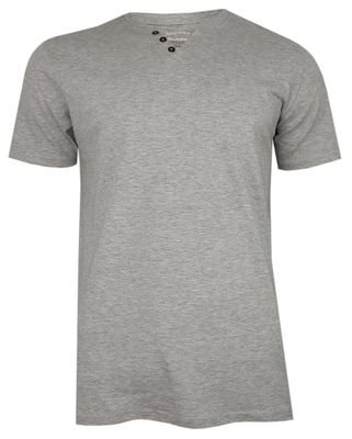 T-shirt męski na wiosnę Pako Jeans ze sklepu: JegoSzafa.pl w kategorii: T-shirty męskie - zdjęcie D87F7971-8A8-365_TSPJNSmPOPIELguzik
