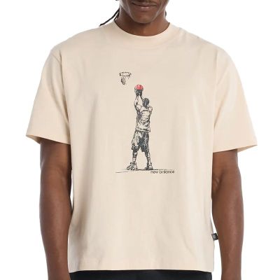T-shirt męski w sportowym stylu New Balance ze sklepu: streetstyle24.pl w kategorii: T-shirty męskie - zdjęcie E12E2BE-C1C-9438_3241350