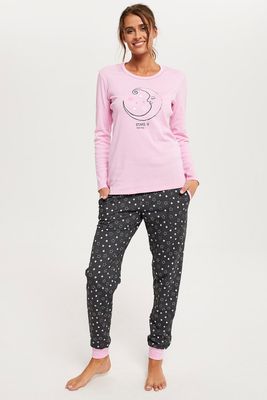 Piżama casual w nadruki Italian Fashion ze sklepu: kontri.pl w kategorii: Piżamy damskie - zdjęcie E1A5966-47C-7221_23043