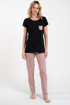 Italian Fashion - Piżama w nadruki ze sklepu: kontri.pl w kategorii: Piżamy damskie - zdjęcie E1A5966-47C-7221_26271