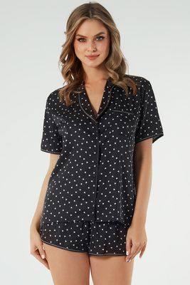 Piżama z nadrukami Italian Fashion ze sklepu: kontri.pl w kategorii: Piżamy damskie - zdjęcie E1A5966-47C-7221_33781