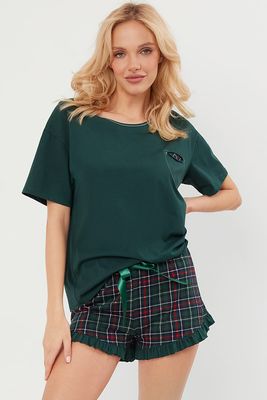 Italian Fashion - Piżama w nadruki ze sklepu: kontri.pl w kategorii: Piżamy damskie - zdjęcie E1A5966-47C-7221_35165