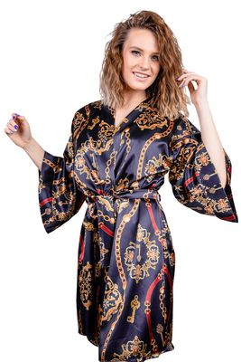 Szlafrok damski elegancki DKAREN ze sklepu: kontri.pl w kategorii: Szlafroki damskie - zdjęcie E1A5966-47C-7221_35215