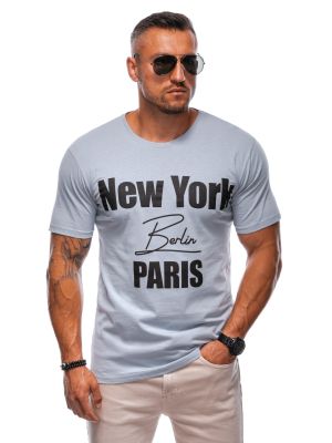 T-shirt męski casual ze sklepu: Edoti w kategorii: T-shirty męskie - zdjęcie F4E56DB-49F-8620_S2004