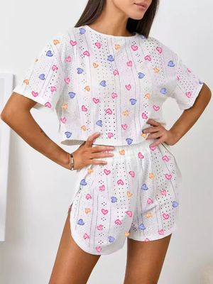 Piżama w grochy casual Intimica ze sklepu: Intimica.pl w kategorii: Piżamy damskie - zdjęcie WP-ADS-RTKIFPPPR_8774763774281