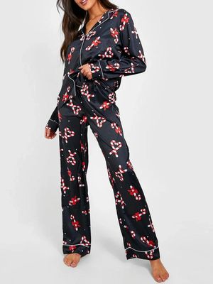 Piżama casual w kwiaty Intimica ze sklepu: Intimica.pl w kategorii: Piżamy damskie - zdjęcie WP-ADS-RTKIFPPPR_9442167914825