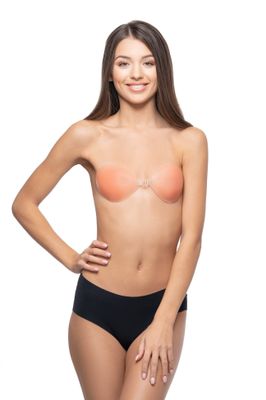 Biustonosz casual bez wzorów Gorteks ze sklepu: GORTEKS w kategorii: Biustonosze - zdjęcie WP-ADS-XXNLYYZJY_1742