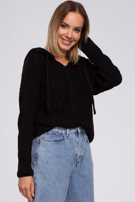 Moe - Sweter damski casual ze sklepu: Cudmoda w kategorii: Swetry damskie - zdjęcie WP-ADS-ZJHDFTVFS_10191