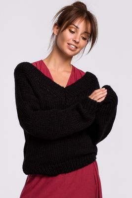 Sweter damski na zimę casual BE Knitwear ze sklepu: Cudmoda w kategorii: Swetry damskie - zdjęcie WP-ADS-ZJHDFTVFS_10443