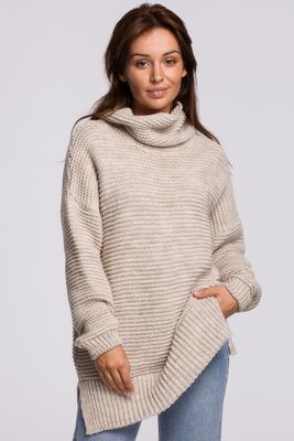 Sweter damski casualowy BE Knitwear ze sklepu: Cudmoda w kategorii: Swetry damskie - zdjęcie WP-ADS-ZJHDFTVFS_10905