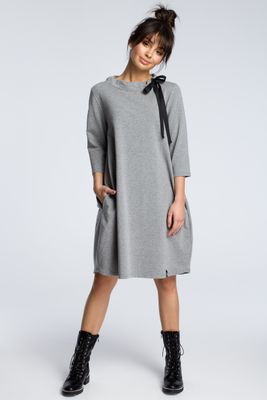 BeWear - Sukienka wiosenna oversize'owa ze sklepu: Cudmoda w kategorii: Sukienki - zdjęcie WP-ADS-ZJHDFTVFS_1172