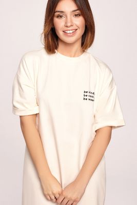 Sukienka prosta casual BeWear ze sklepu: Cudmoda w kategorii: Sukienki - zdjęcie WP-ADS-ZJHDFTVFS_11779