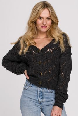 Makover - Sweter damski casual na zimę ze sklepu: Cudmoda w kategorii: Swetry damskie - zdjęcie WP-ADS-ZJHDFTVFS_11929