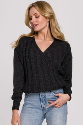 Sweter damski Makover ze sklepu: Cudmoda w kategorii: Swetry damskie - zdjęcie WP-ADS-ZJHDFTVFS_11934