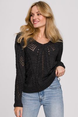 Sweter damski na zimę Makover ze sklepu: Cudmoda w kategorii: Swetry damskie - zdjęcie WP-ADS-ZJHDFTVFS_11937