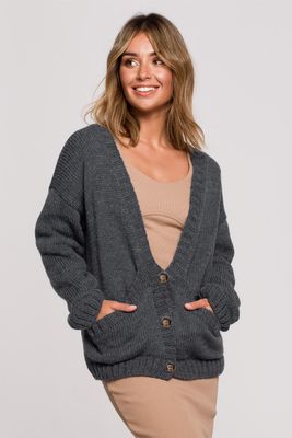 Sweter damski na zimę casual BE Knitwear ze sklepu: Cudmoda w kategorii: Swetry damskie - zdjęcie WP-ADS-ZJHDFTVFS_12897
