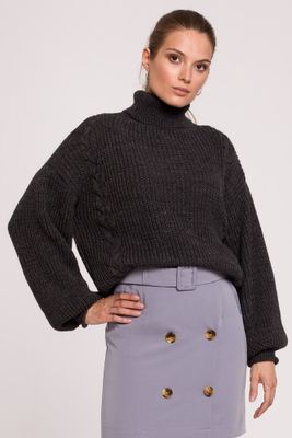 Sweter damski na zimę Makover ze sklepu: Cudmoda w kategorii: Swetry damskie - zdjęcie WP-ADS-ZJHDFTVFS_13025