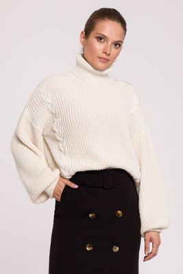 Sweter damski casual Makover ze sklepu: Cudmoda w kategorii: Swetry damskie - zdjęcie WP-ADS-ZJHDFTVFS_13026