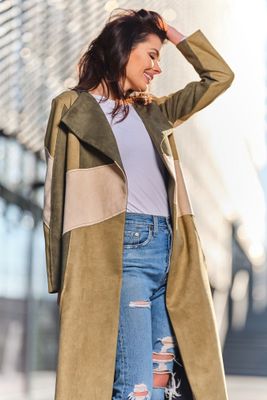 Płaszcz damski casual AWAMA ze sklepu: Cudmoda w kategorii: Płaszcze damskie - zdjęcie WP-ADS-ZJHDFTVFS_13352