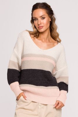 Moe - Sweter damski ze sklepu: Cudmoda w kategorii: Swetry damskie - zdjęcie WP-ADS-ZJHDFTVFS_14136