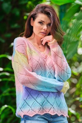 AWAMA - Sweter damski casual wiosenny ze sklepu: Cudmoda w kategorii: Swetry damskie - zdjęcie WP-ADS-ZJHDFTVFS_14470