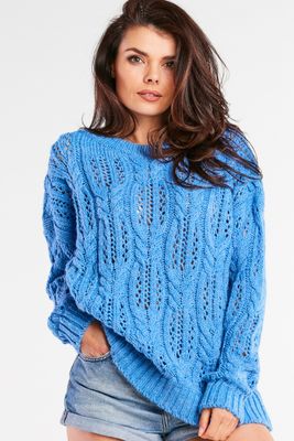 Sweter damski na zimę casual AWAMA ze sklepu: Cudmoda w kategorii: Swetry damskie - zdjęcie WP-ADS-ZJHDFTVFS_14473