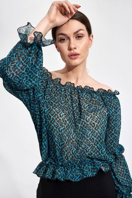 Bluzka damska na lato FIGL ze sklepu: Cudmoda w kategorii: Bluzki damskie - zdjęcie WP-ADS-ZJHDFTVFS_14643