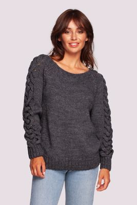 Sweter damski na zimę casualowy BE Knitwear ze sklepu: Cudmoda w kategorii: Swetry damskie - zdjęcie WP-ADS-ZJHDFTVFS_14976