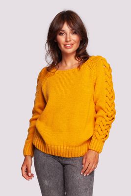 Sweter damski na zimę casual BE Knitwear ze sklepu: Cudmoda w kategorii: Swetry damskie - zdjęcie WP-ADS-ZJHDFTVFS_14977