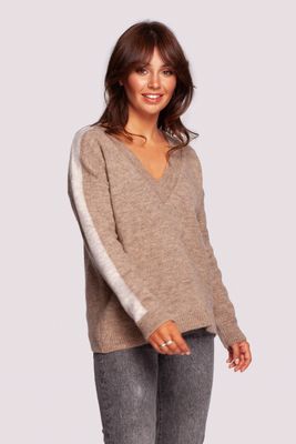 Sweter damski na zimę casualowy BE Knitwear ze sklepu: Cudmoda w kategorii: Swetry damskie - zdjęcie WP-ADS-ZJHDFTVFS_14987