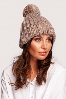 BE Knitwear - Czapka zimowa damska casual ze sklepu: Cudmoda w kategorii: Czapki zimowe damskie - zdjęcie WP-ADS-ZJHDFTVFS_15022
