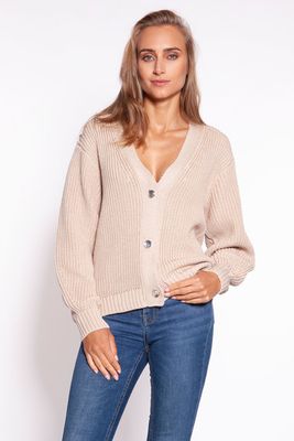 Sweter damski casualowy MKM ze sklepu: Cudmoda w kategorii: Swetry damskie - zdjęcie WP-ADS-ZJHDFTVFS_15265