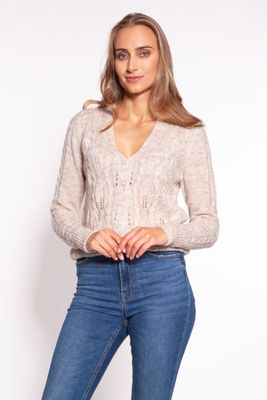 Sweter damski zimowy MKM ze sklepu: Cudmoda w kategorii: Swetry damskie - zdjęcie WP-ADS-ZJHDFTVFS_15281