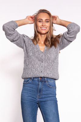 Sweter damski casualowy MKM ze sklepu: Cudmoda w kategorii: Swetry damskie - zdjęcie WP-ADS-ZJHDFTVFS_15297