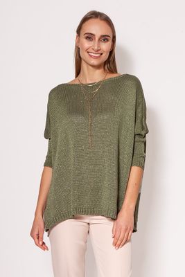 Sweter damski MKM ze sklepu: Cudmoda w kategorii: Swetry damskie - zdjęcie WP-ADS-ZJHDFTVFS_24463