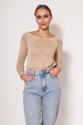 Sweter damski casual na zimę MKM ze sklepu: Cudmoda w kategorii: Swetry damskie - zdjęcie WP-ADS-ZJHDFTVFS_24508