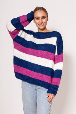 Sweter damski casual MKM ze sklepu: Cudmoda w kategorii: Swetry damskie - zdjęcie WP-ADS-ZJHDFTVFS_24512