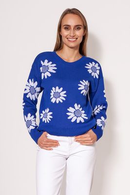 Sweter damski na wiosnę MKM ze sklepu: Cudmoda w kategorii: Swetry damskie - zdjęcie WP-ADS-ZJHDFTVFS_24516
