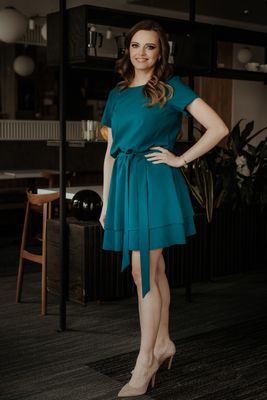 Tessita - Sukienka elegancka ze sklepu: Cudmoda w kategorii: Sukienki - zdjęcie WP-ADS-ZJHDFTVFS_24666