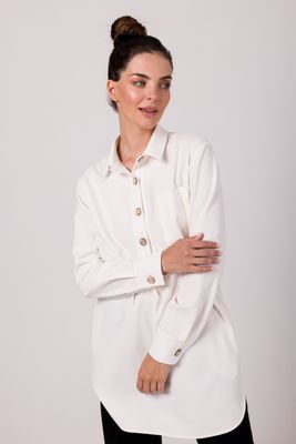 Koszula damska na wiosnę casual BeWear ze sklepu: Cudmoda w kategorii: Koszule damskie - zdjęcie WP-ADS-ZJHDFTVFS_25292