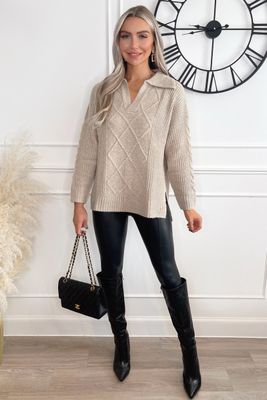 Sweter damski na zimę casual AX Paris ze sklepu: Cudmoda w kategorii: Swetry damskie - zdjęcie WP-ADS-ZJHDFTVFS_25677