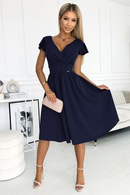 Numoco - Sukienka na wiosnę elegancka ze sklepu: Cudmoda w kategorii: Sukienki - zdjęcie WP-ADS-ZJHDFTVFS_26330