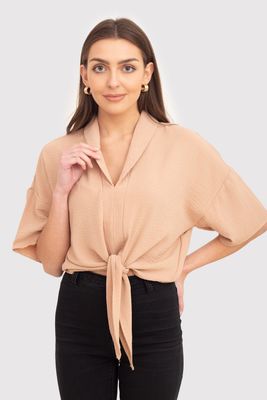 Bluzka damska casual AX Paris ze sklepu: Cudmoda w kategorii: Bluzki damskie - zdjęcie WP-ADS-ZJHDFTVFS_26519